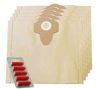 SPARES2GO 30L Strong Dust Bags for Draper DRA19103 WDV30SS WDV50SS Vacuum Cleaner (Pack of 5 + Fresheners)