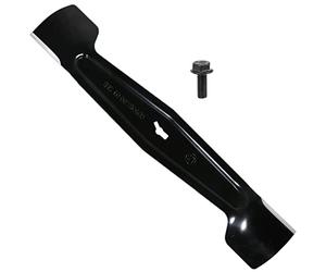 SPARES2GO 37cm Blade for Qualcast RM37 RM37RF Lawnmowers + Bolt | Metal Rotary Cutter Blade, Also Fits: MEB1437M, M2EB1437M, M2EB1537M, M2EB1537M RF, M2EB1637M series Mowers