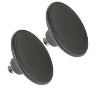 SPARES2GO 4.5cm Small Handle Lid Knob for Le Creuset Casserole Pot/Dish/Saucepan (Black, Pack of 2)
