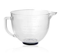 SPARES2GO 4.7L Glass Mixing Bowl Jug for KitchenAid Stand Mixers K40 5KSM5GB Spout 5qt