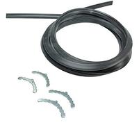 Spares2go 4 Sided Rubber Door Seal for Cannon Oven/Cooker (196cm & Rounded Corner Clips)