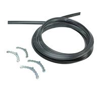 Spares2go 4 Sided Rubber Door Seal for DeLonghi Oven/Cooker (196cm & Rounded Corner Clips)