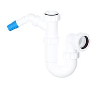 SPARES2GO 40mm Telescopic Sink Trap Kitchen Washing Machine Dishwasher 75mm Seal Water Discharge Kit