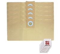 SPARES2GO 5 x Dust Bags for Titan 16L 20L 30L 40L Vacuum Cleaner + Freshener Tabs