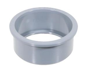 SPARES2GO 50mm Boss Adaptor Solvent Weld Soil Stack Waste Pipe Reducer Push Fit Seal Ring (Grey)