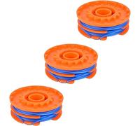 SPARES2GO 5m Twin Line & Spool Compatible with Titan TTB820GGT Trimmer Strimmer (Pack of 3)