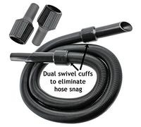 SPARES2GO 6m Extension Pipe Hose Kit Compatible with Karcher Vacuum Cleaner (6 Metre Hose + 3 x Adaptors)