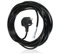 SPARES2GO 8.4M Metre Black Cable Mains Power Lead for Gardenline Lawnmower & Garden Strimmer (UK Plug)