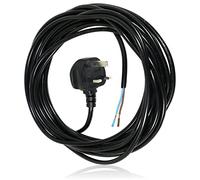 SPARES2GO 8.4M Metre Black Cable Mains Power Lead for Spear & Jackson Lawnmower & Garden Strimmer (UK Plug)