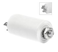 SPARES2GO 8uF Motor Start Run Interference Capacitor for White Knight Tumble Dryer (4 Spade Tabs, 8MFD)