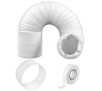 SPARES2GO AC Hose Pipe PVC Duct Extension Kit for Daewoo Air Conditioner (6m, 5 Inches)