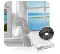 SPARES2GO AC Window Seal Door Vent Kit for Portable Air Con Conditioning Hose Universal (400cm / 4m)