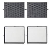 SPARES2GO Activated Carbon & HEPA Filter Kit Compatible with Philips AC3256/10 AC3259/10 AC4550/10 Air Purifier (Pack of 4 Filters)