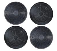 SPARES2GO Active Carbon Odour Filters for Logik Cooker Hood/Vent Extractor (Pack of 4)
