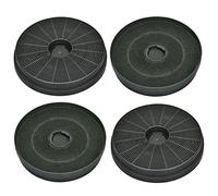 SPARES2GO Active Carbon Vent Filter for Stoves Cooker Hood Extractor (Pack of 4)