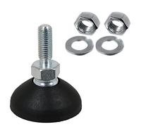 SPARES2GO Adjustable Levelling Screw Foot 8mm M8 for Washing Machine Dryer Appliance (Pack of 1 + Nuts & Washers)