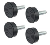 Spares2Go Adjustable Screw Feet Legs 10mm Divan Bed Bedside Table Cabinet Drawers (Pack Of 4)