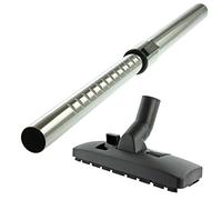 SPARES2GO Adjustable Telescopic Pipe Rod + Carpet Hard Floor Brush Head Compatible with Bissell Vacuum Cleaner (32mm)