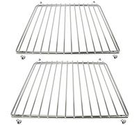 SPARES2GO Adjustable Universal Shelf for Ovens Cookers & Grills (Pack of 2) | Extends: 360 - 530mm, Chrome Fixed Locking Arms, Suitable for most Makes and Models, Depth: 310mm