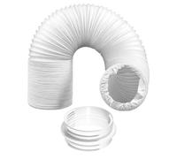 SPARES2GO Air Con Vent Hose 6 Metre 5" 5.9" Duct Pipe Extension Threaded Coupler Connector Ring Kit
