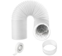 SPARES2GO Air Con Vent Hose Insulated Extension Kit for Honeywell Portable Air Conditioner (3m, 5" / 125mm)