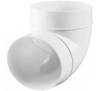 SPARES2GO Air Conditioner Bend Elbow Duct 90 Degree Vent Hose Pipe Tube Male Ducting Connector (6" / 150mm)