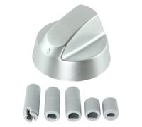 Air Fryer Knob Silver Switch Universal Dial Button Multi Cooker Mini Oven