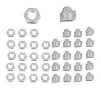 SPARES2GO Aluminium Cropped Head Bolts & Nuts M6 x 11mm 1mm Pitch for Greenhouse Frame (Pack of 20)