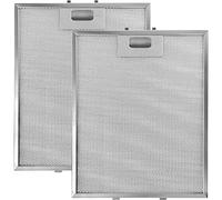 SPARES2GO Aluminium Grease Mesh Filter for Whirlpool Cooker Hood Fan Vent (305 x 265 mm, Pack of 2) - Fitment List D
