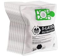 SPARES2GO Bags for Karcher T7/1 T9/1 T10/1 T12/1 Vacuum Cleaner, Pack of 10 | SMS High Filtration Microfibre Dust Bag Design, Maintains Suction and Locks all Dust Away