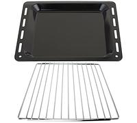SPARES2GO Baking Tray + Extendable Locking Arm Shelf compatible with Indesit Oven Cooker