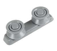 SPARES2GO Basket Drawer Runner Rail Rounded Wheels & Bracket for Kenwood Dishwasher (1 Set)