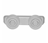 SPARES2GO Basket Drawer Runner Rail Support Wheels & Bracket for White Knight DW0845WA DW0945IA DW0945WA DW1260IA DW1260WA Dishwasher (25mm)