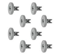 SPARES2GO Basket Rack Wheels for Whirlpool Dishwasher (Large, Pack of 8)