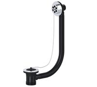 Spares2Go Bath Combination Waste Overflow Plug & Chain 40mm 1.5" (Silver)