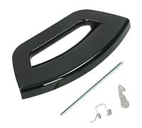 SPARES2GO Black Door Handle for Hotpoint-Ariston Washing Machine