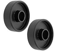SPARES2GO Black Rear 2 Shot Wheel for Numatic Henry Hetty Harry Charles George James Vacuum Cleaner (Pack of 2)