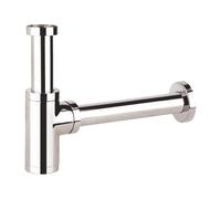 Spares2Go Bottle Sink Basin Trap 40mm / 1.5" Luxury Round Deodorant Waste Pipe Outlet (Chrome Silver)