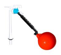 Bottom Entry Valve 1/2" Straight Toilet Cistern Filling Inlet + 6" Ball Float Kit