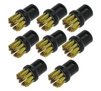 SPARES2GO Brass Wire Brush Nozzles for Karcher Steam Cleaner (Pack of 8)