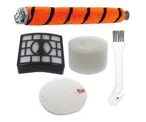 SPARES2GO Brushroll Filter Kit compatible with Shark NZ801UK Vacuum Cleaner Soft Roller Brush + HEPA Allergy Filters + Hair Removal Cleaning Tool Set