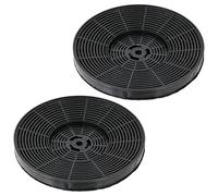 SPARES2GO Carbon Charcoal Filter compatible with SIA SIA2 Cooker Hood (175mm, Pack of 2)