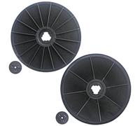 SPARES2GO Carbon Charcoal Vent Filters for Zanussi Cooker Hood (Pack of 2)