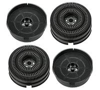 SPARES2GO Carbon Filter compatible with Elica ERA-STD-80 ELITE 14 ERA GR Cooker Hood Extractor (Pack of 4)