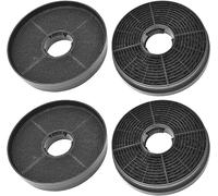 SPARES2GO Carbon Filter for Candy CCE60 CCE90 CCE116 CCE119 CBT625 CCR617 Series Cooker Hood Extractor Vent Fan (Pack of 4)