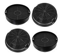 SPARES2GO Carbon Filters compatible with Neue Cooker Hood Extractor Fan Vent (Pack of 4)