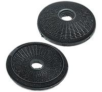 SPARES2GO Carbon Filters for Bosch fits Neff Cooker Hoods 190mm, Pack of 2 | Activated Charcoal Vent Fan Replacement Recirculation Filter Set, Eliminates Grease and Cooking Odours, 19cm Diameter