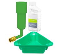 SPARES2GO Central Heating Leak Sealer Concentrate Liquid (500ml Bottle) + Radiator Dosing Funnel Tool + Draining Tub