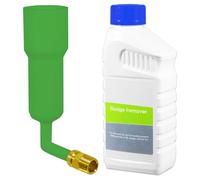 SPARES2GO Central Heating Sludge Remover Concentrate Boiler Pipes Liquid (500ml Bottle) + Radiator Dosing Funnel Tool