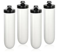 Spares2Go Ceramic Gravity Water Filter Candle 7In Fits British Berkefeld Berkey (4 Pack)